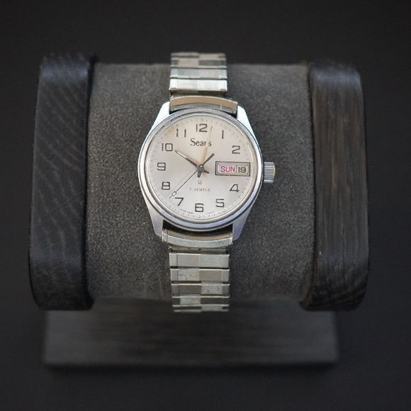 Vintage 1970’s SEARS A5 Mechanical Hand Winding 31mm Watch - Working - Picture 2 of 7